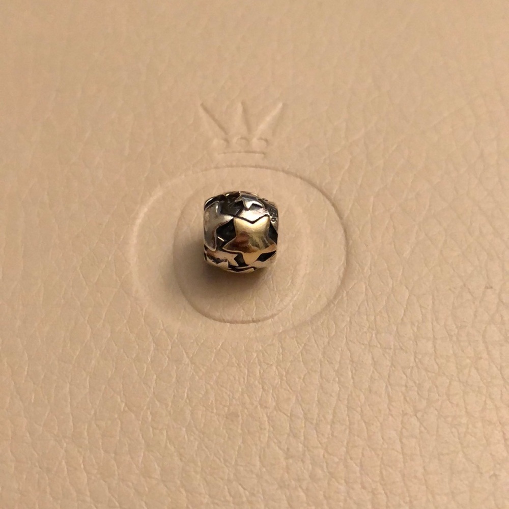 **RETIRED** Auth Pandora Two-Tone Star Charm